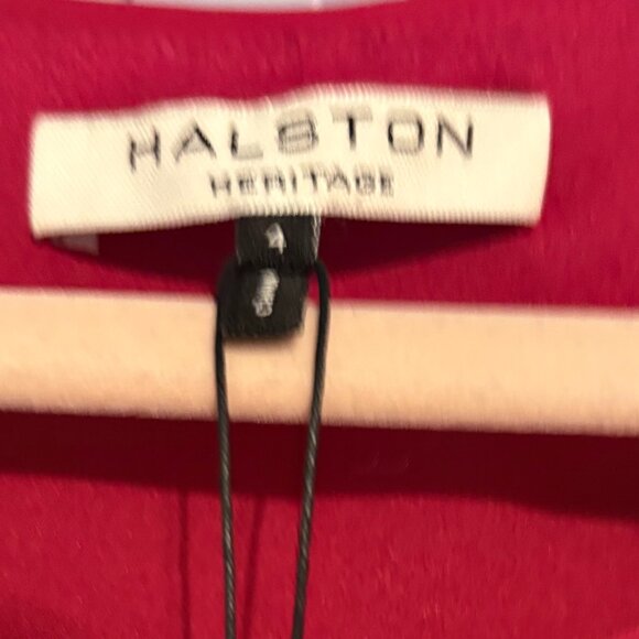 NWT Halston Heritage Short Silk Dress in Wildberry - Picture 3 of 4